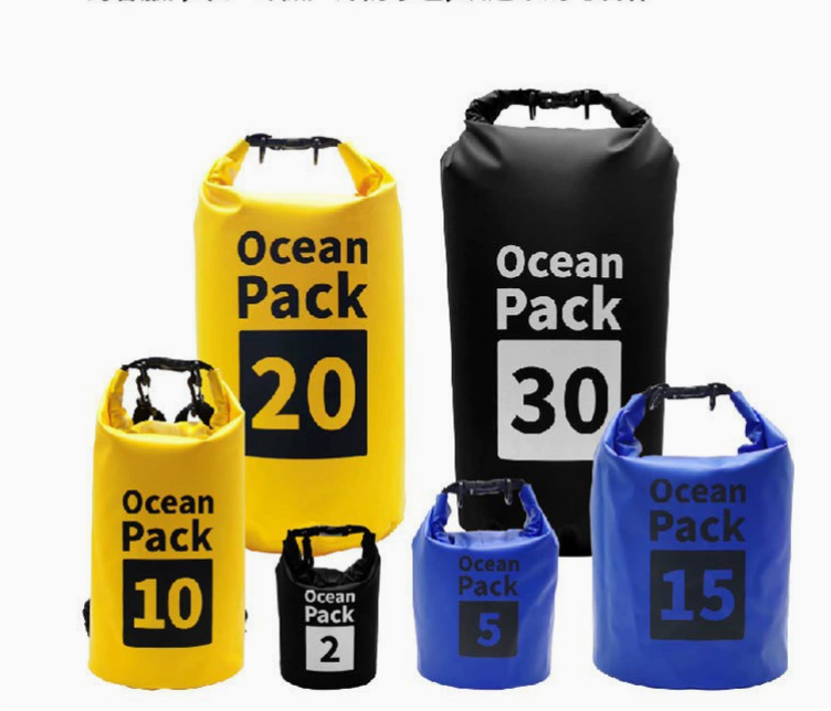 防水ドライバッグ 10L（ブラック）｜軽量・アウトドア対応