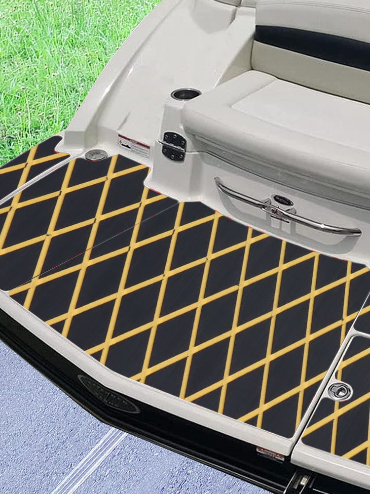 高密度EVAデッキマット 2400×450×6mm（ブラック×イエロー）